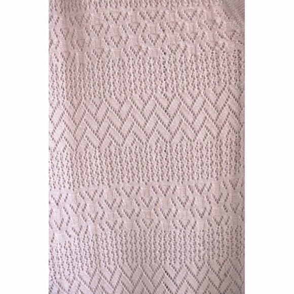 Juicy Couture silk sparkling pink crocheted cardigan - Picture 5 of 8